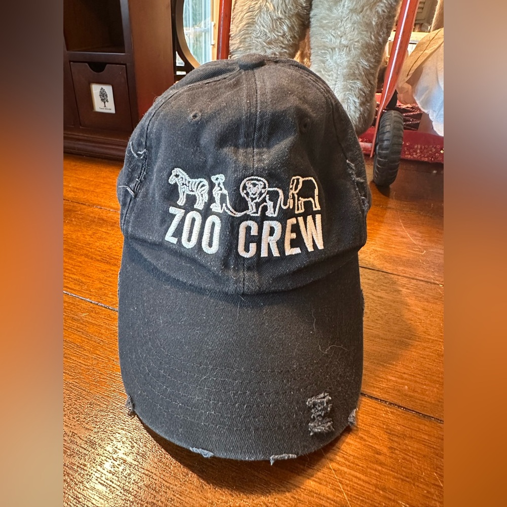 Zoo Crew Black Embroidered Baseball Cap